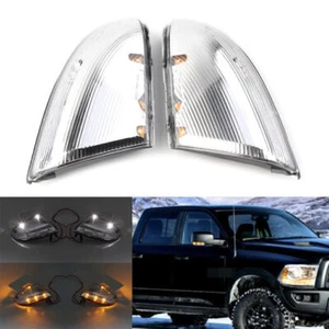 Pair Mirror Turn Signal Light Lamp For Dodge Ram 1500 2009-2018 & 2500 2010-2018 - Picture 1 of 8