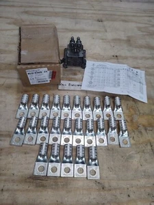 Penn-Union BLU-030S Wire Lug Connectors =New Old Stock= Box Of 25 = - Picture 1 of 7