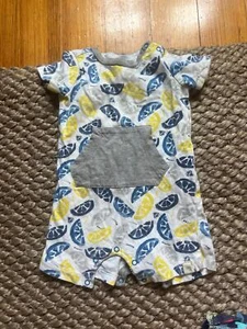 Burts bees short lemon one piece 3-6 months - Picture 1 of 3
