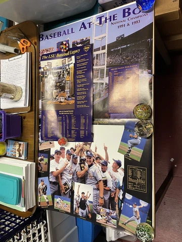 VTG 1991 1993 National Champions LSU TIGERS Baseball Poster Lot of 3 RARE HTF Cover