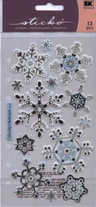 Sticko SNOW themed stickers~Adorable! Several varieties/U choose! Quick Ship! - Picture 1 of 5