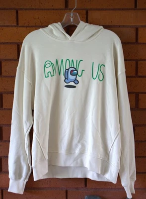 Sudadera con Capucha Zara "Among Us" Off White Manga Larga Talla 13/14 Foto 1 de 4