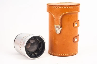 Steinheil Munchen Argus Cintagon 100mm f/3.5 Lens in Leather Case C44 Mount V24 - Image 1 of 4