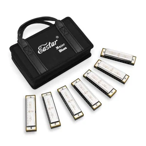Major Blues Harmonica Sets 7 Keys Diatonic Harmonica in Key of C D E F G A Bb... - Picture 1 of 7