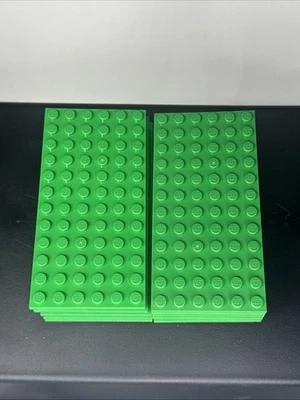 LEGO Parts - Green 6x12 Plate - No 3028 - QTY 10 Preowned - Image 1 of 3