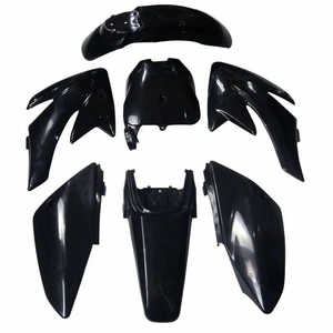 Black Body Plastic Fender Kit For CRF 70 CRF70 Honda Complete 7pcs Fairing Kit - Bild 1 von 4