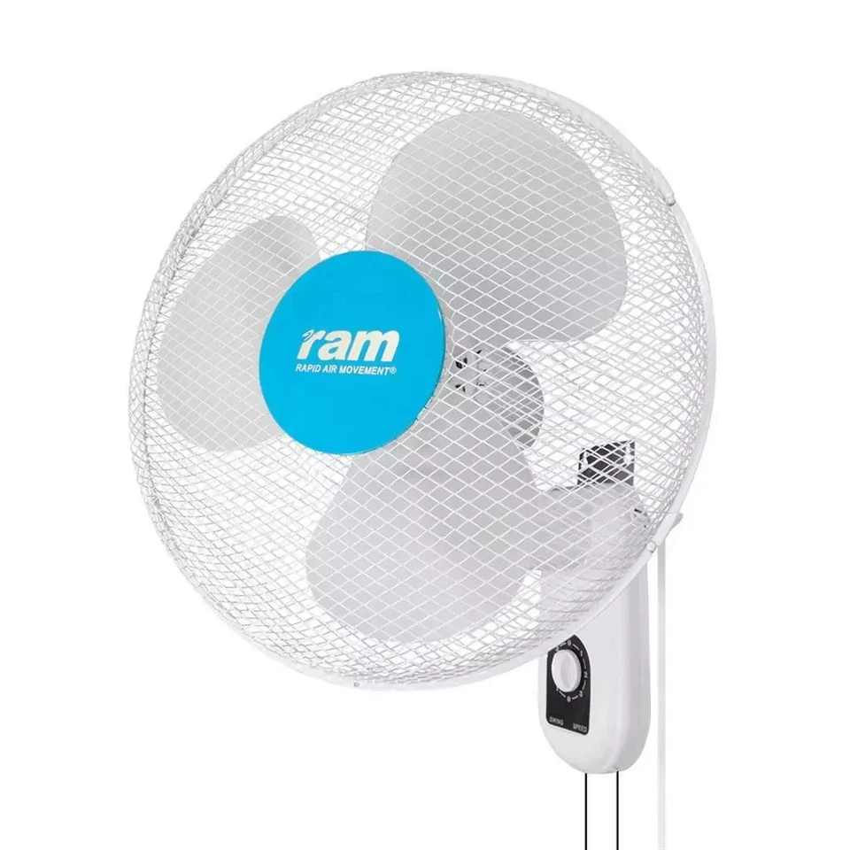 RAM 16" Wall Fan – 3-Speed 400 mm Oscillating Fan for Grow Rooms & Indoors - Image 1 of 1