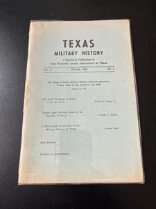 Texas Military History Journal Winter 1964 Issue Republic of Texas & USAF Themes - Picture 1 of 2