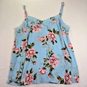 Torrid Sophie Cami Top Floral Print Sleeveless Blue Plus Size 2 - Picture 1 of 8