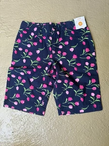 NWT VINTAGE GYMBOREE BRIGHT TULIP Girl size 12 BERMUDA SHORTS - Picture 1 of 5