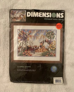 Kit punto croce timbrato vintage 1999 dimensioni flower shoppe 3183 ~ nuovo - Foto 1 di 5