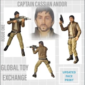STAR WARS BLACK SERIES 6 INCH CASSIAN ANDOR NEW FACE PRINT HASBRO FIGURE  - Picture 1 of 6