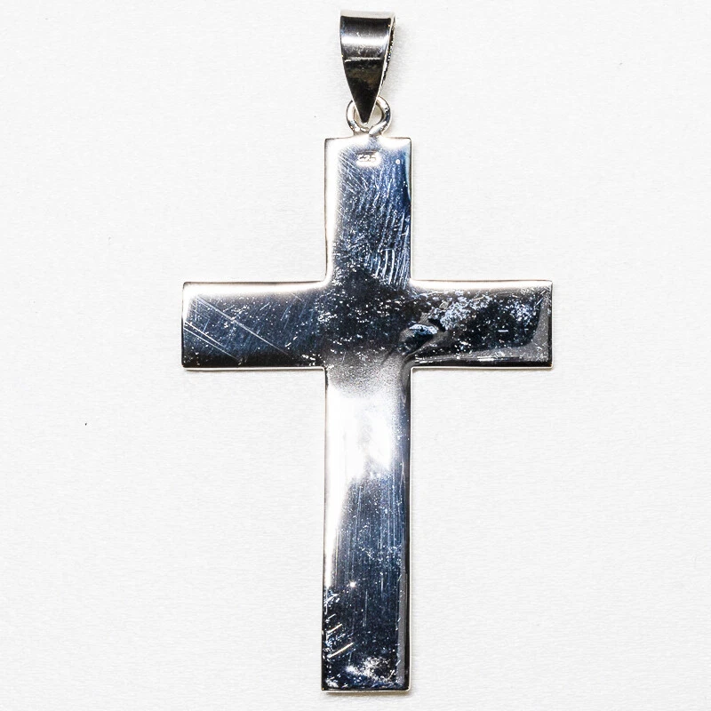 Pendente D'Argento .925 Argento Sterling Religione Cristiana Cristo Messa. - Immagine 1 di 1