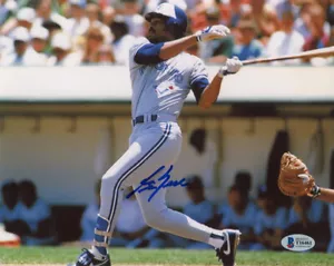 FOTO 8x10 firmata George Bell autografata toronto blue jays leggenda beckett bas - Foto 1 di 2