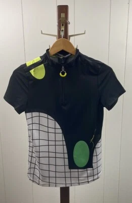 Camisa de golf Jamie Sadock nueva con etiquetas manga corta geométrica 1/4 cremallera talla 457 pequeña Foto 1 de 4