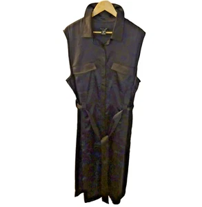 NWOT Rachel Zoe 3X Plus Size Sleeveless Black Polyester Spandex Dress - Picture 1 of 7
