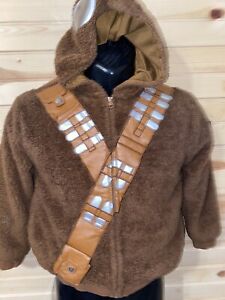 Disney Store Star Wars Chewbacca Hoodie Jacket Cosplay Costume Coat Sz 7/8 Boys