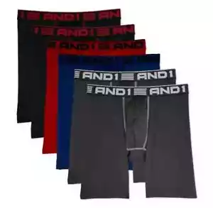 6 Paar And1 Performance 6" INSEAM Boxershorts Unterwäsche Größe M - Bild 1 von 4