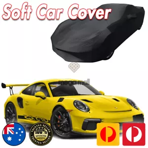 Black Show Car Dust Cover for Porsche 911 GT2 GT3 RS Turbo Washable Soft Plush - Picture 1 of 4