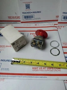 Allen Bradley 800T-D6JA Jumbo Mushroom head push button Ser T Red NEW, S2 - Picture 1 of 24