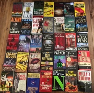 Mix Lot Of 15 Suspense Crime Mystery Thriller Fiction Paperback Books Random - Picture 1 of 11