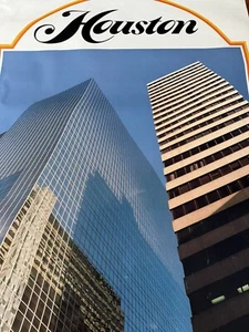 1970’s Vintage National Airlines Travel Poster - Houston, TX - 41.5”x28” - Bild 1 von 8