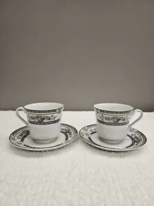 Mikasa Fine China Cambridge L9015 Vintage Set Of 2 Japan Tea Cup And Plate - Picture 1 of 7