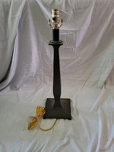 Quoizel Art Deco Revival Bronzed Table Lamp Base ONLY 3 Setting Switch - Picture 1 of 8