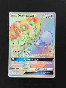 Tarjeta Pokémon Drampa GX 160/145 SM Guardians Rising Rainbow hiper rara arte completo - Imagen 1 de 7