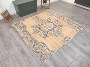 Turkish Traditional Rug, 5.3 x 5.7 Ft, Kitchen Rug,Anatolian Rug,Wool Rug - Picture 1 of 9