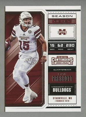 DAK PRESCOTT - 2018 CONTENDERS DRAFT PICKS CARD# 24 - Image 1 of 2