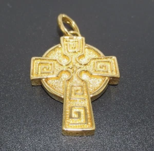 IMPRESIONANTE COLGANTE CRUZ HUECA 18K YG / POTENCIADOR DE PERLAS 4,55 Gramos (G127627) - Imagen 1 de 12