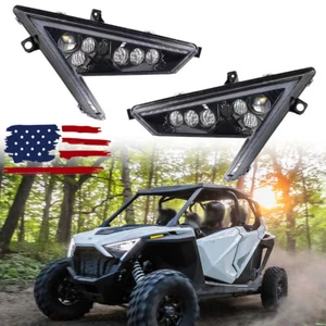 2PCS LED Headlights Assembly DRL For Polaris RZR PRO XP/PRO R/Turbo R 2020-2024 - Picture 1 of 9