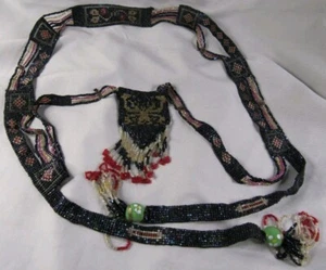 Collana di perline stile nativo art deco vintage - Foto 1 di 14