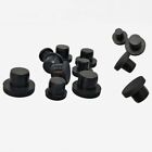 Black Solid Silicone Rubber Hole Stopple 2.7mm-8.5mm Sealing Plug Heat Resistant