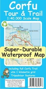 Corfu Tour & Trail Super-Durable Map by David Brawn 9781782750628 Sheet map - Picture 1 of 1