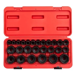 SUNEX TOOLS Set di Prese a Impatto 1/2" Unità Metrica Cr-Mo Acciaio con Custodia 26 Pezzi - Foto 1 di 6
