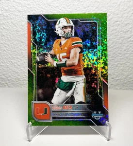 2025 Topps Bowman Chrome U Carson Beck Lime Green Trikot Nummer 15/275 #138 - Bild 1 von 3