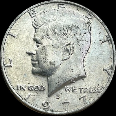FS-101 Cherry Picker's Guide Variety - 1977-D Kennedy Half Dollar Doubled Die #1 - Image 1 of 4