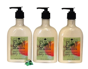 Bath & Body Works Peach & Honey Almond Shea & Vitamin E Bodylotion x 3 - Bild 1 von 2
