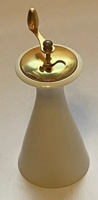 Vtg Lenox China Olympia Imperial Ivory and Gold Porcelain Pepper Mill / Grinder - Image 1 of 4
