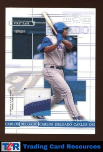 2004 Donruss Timelines #10 Carlos Delgado Material Prime #/125 - Picture 1 of 2