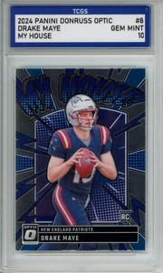 2024 PANINI DONRUSS OPTIC MY HOUSE #8 DRAKE MAYE ROOKIE RC TCGS GEM MINT 10 - Picture 1 of 2