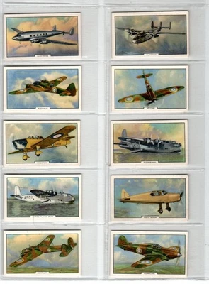 Gallaher: Aeroplanes 1939 Full Set 48 Cigarette Cards - Image 1 of 4