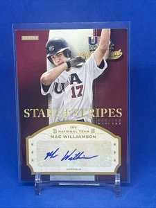 2013 USA Baseball Champions Stars & Stripes Auto Mac Williamson MAC 262/616 - Picture 1 of 3