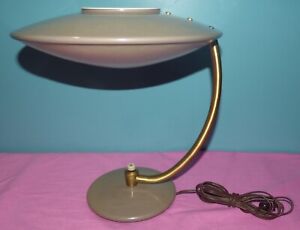 Dazor Mid Century Modern Flying Saucer UFO Table Lamp Model 2003