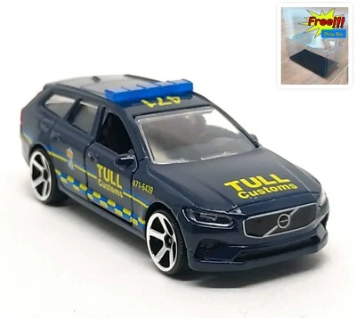 Majorette Volvo V90 TULL Suecia Customs - Azul oscuro 1:64 (3") sin paquete Foto 1 de 4