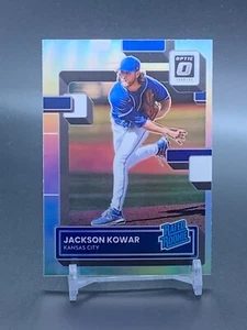 2022 Panini Prizm Optic Silver Rated Rookie #46 JACKSON KOWAR Kansas City Royals - Picture 1 of 2
