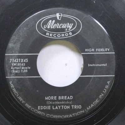 50'S & 60'S 45 Eddie Layton Trio - More Bread / Baked Alaska Sur Mercury Records - Photo 1/2