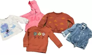 Toddler Girls Sz 3 Sweatshirts Shirt Long Sleeve Denim Lot Gap Abercrombie 3t - Picture 1 of 11